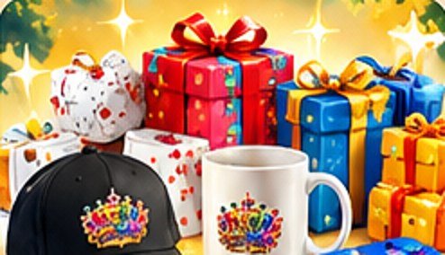 Merchandise, shirts, caps and mugs