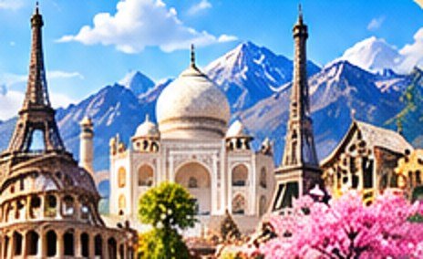 World landmarks and puzzle knowledge