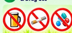 Avoid Alcohol, Smoking & Drug Use