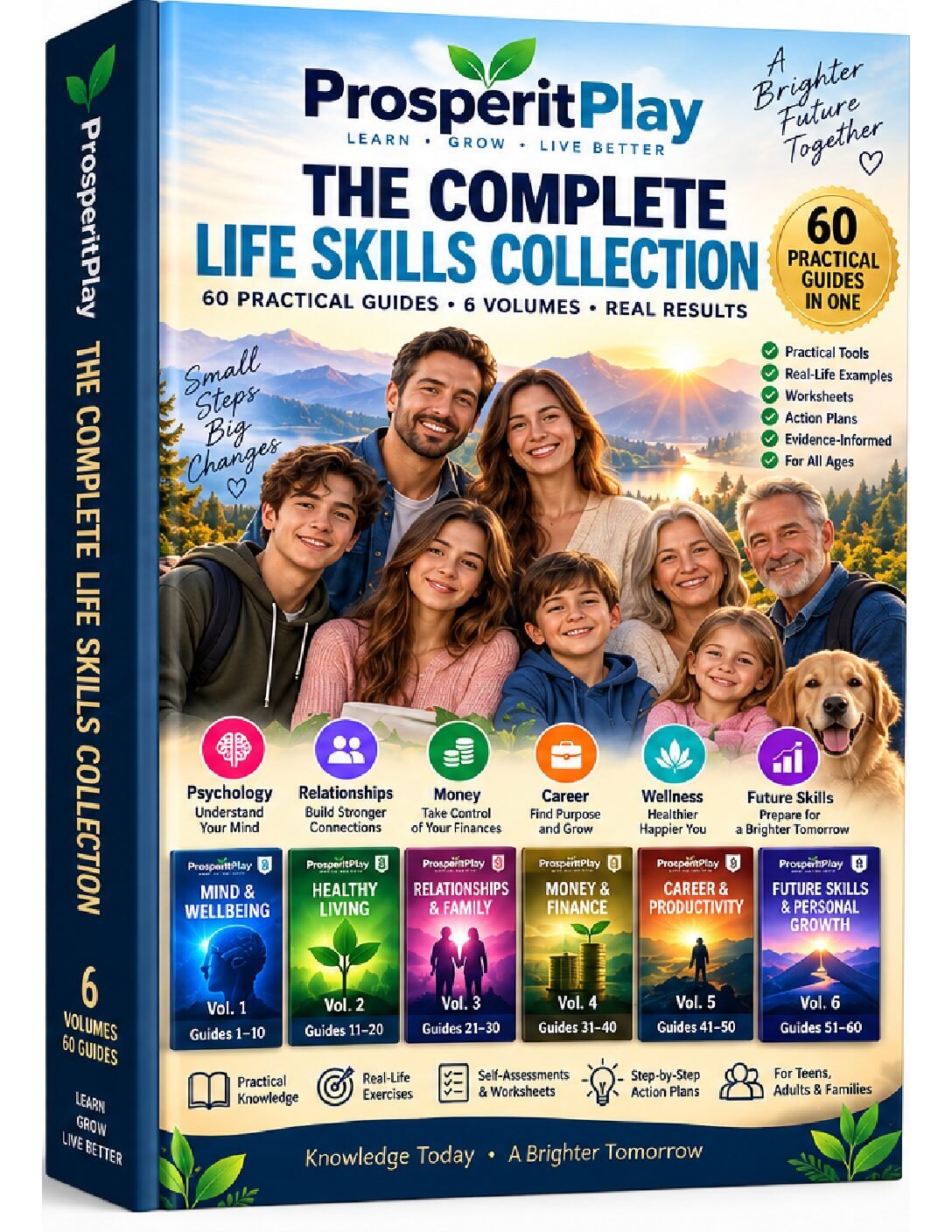 ProsperitPlay – The Complete Life Skills Collection | 60 Practical Guides • 6 Volumes
