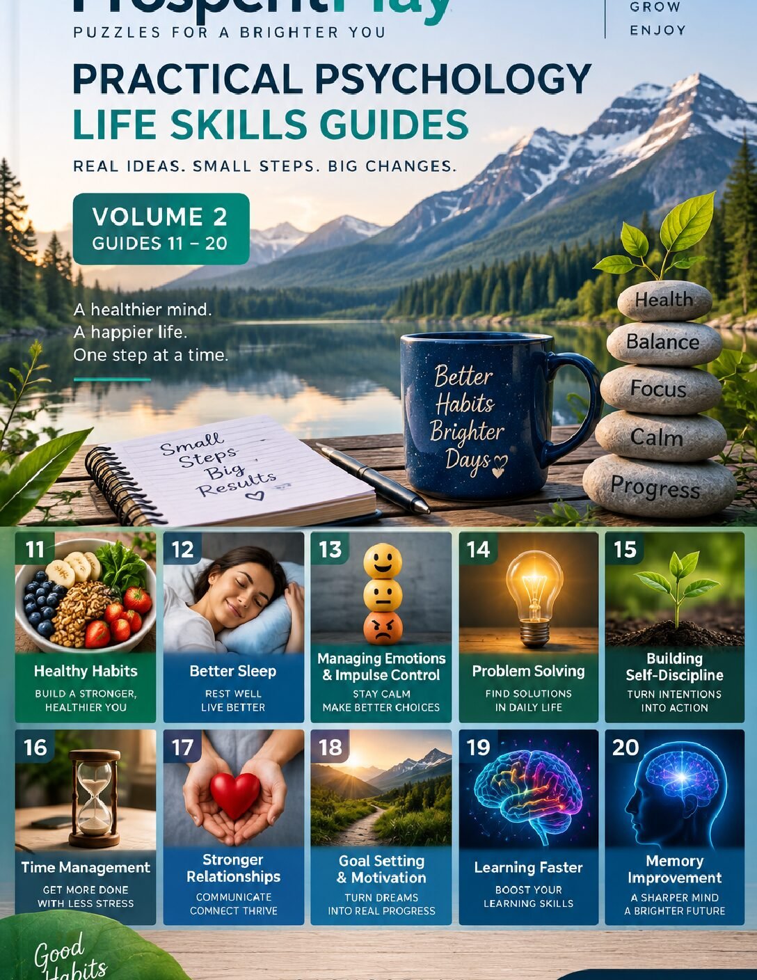 ProsperitPlay Life Skills – Volume 2 | Healthy Living & Personal Growth | Guides 11–20