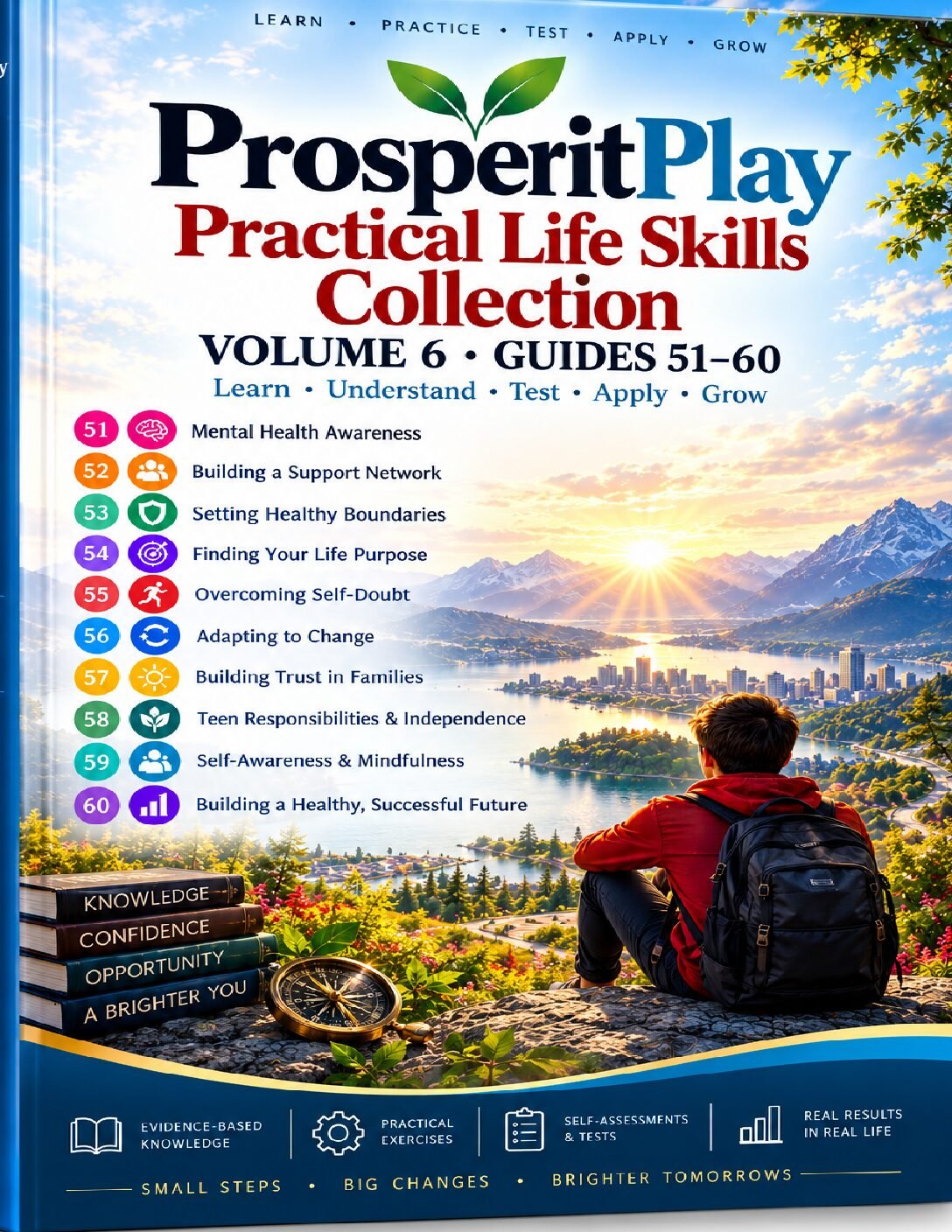 ProsperitPlay Life Skills – Volume 6 | Mental Health, Purpose & Independence | Guides 51–60