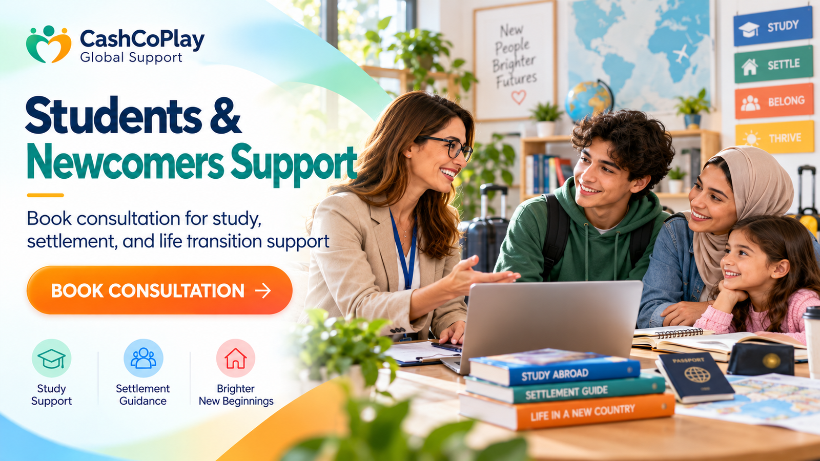 Students and newcomers support